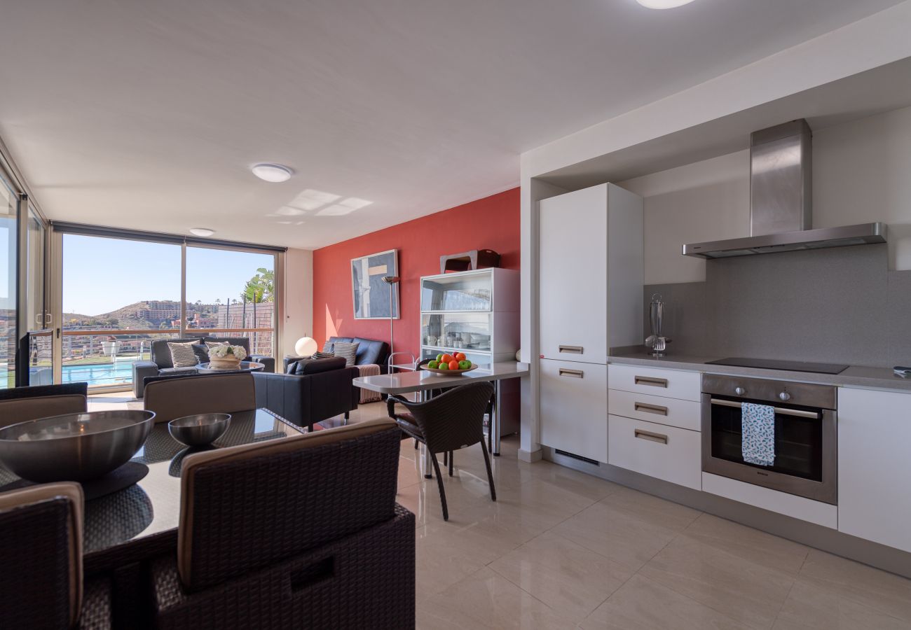 Вилла на San Bartolomé de Tirajana - Espectacular villa con piscina privada, vistas al mar, barbacoa y entorno de relax